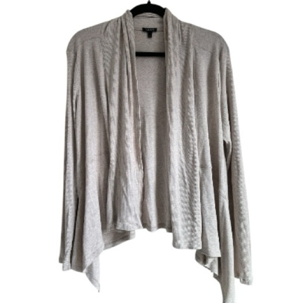 Talbots Oatmeal Lightweight Waterfall Overpiece Women's sz L